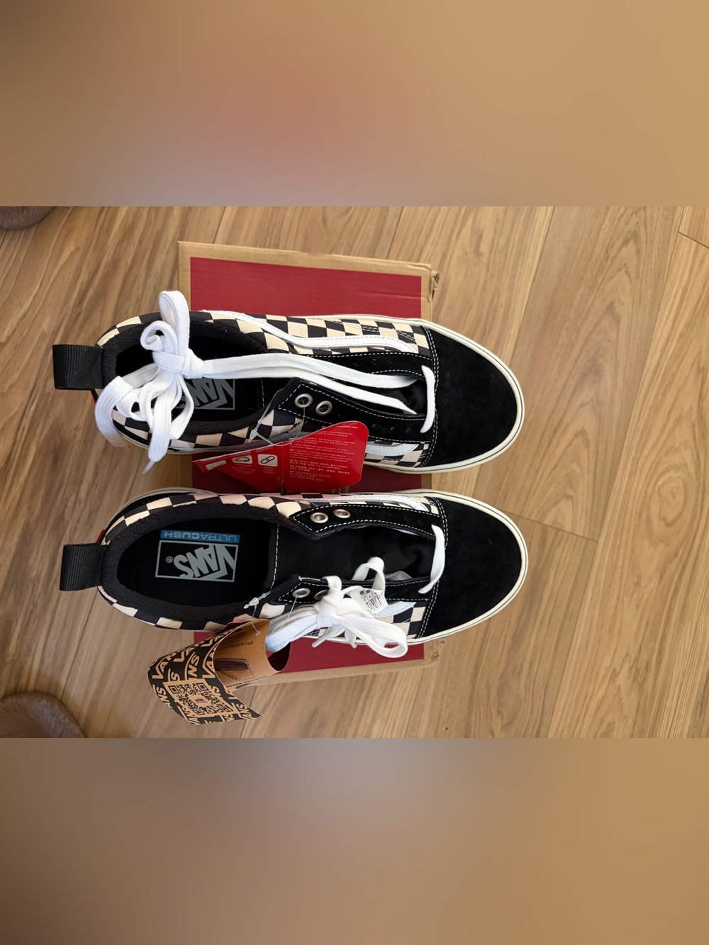 Vans Old Skool MTE-1 checkered black and white US women 10.5 men 9 - Picture 3 of 6